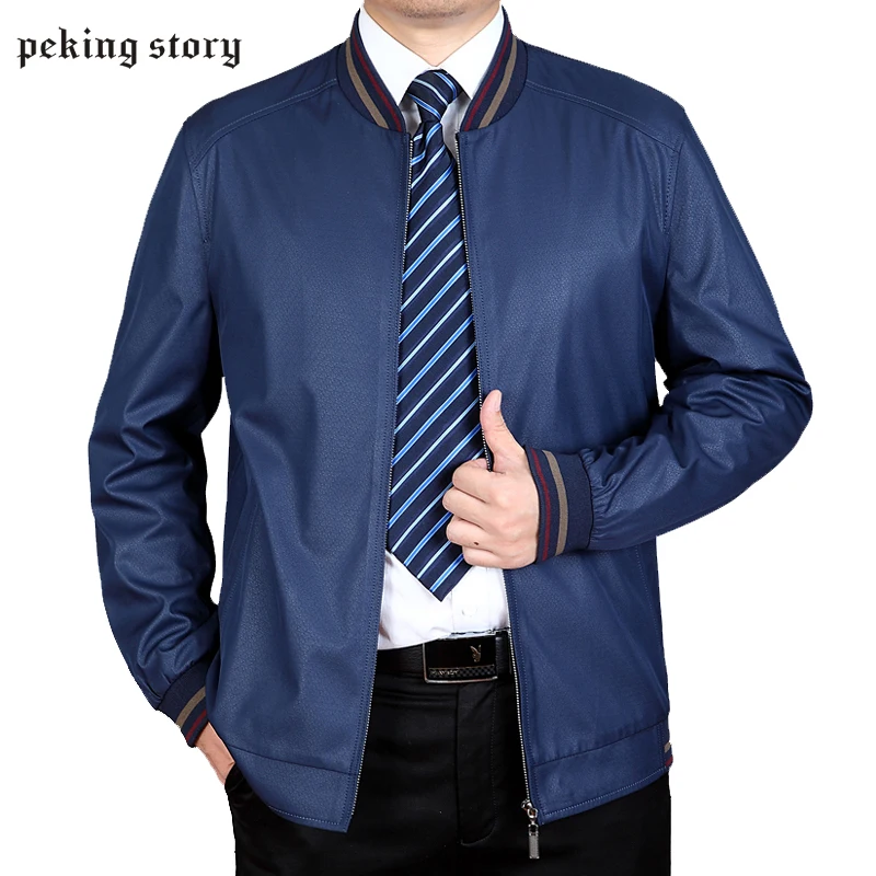 Peking Story 2018 Новые поступления мужские осенние и зимние куртки повседневные