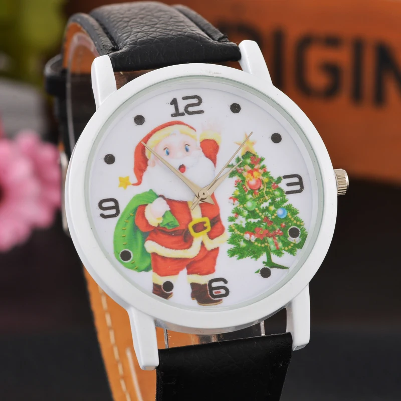 FUNIQUE 2018 рождественские часы с деревом для пожилых женщин Аналоговые кварцевые