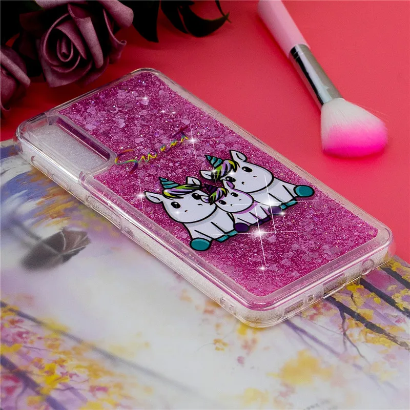 Чехол с единорогом на СПС Coque samsung Galaxy A50 Крышка для samsung A10 A20 A30 A50 A60 A70 M10 M20 M30 чехол мягкое жидкое телефон чехол s
