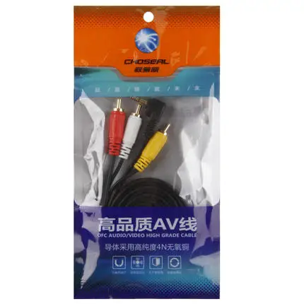 Choseal 30 юбилей QS3000 rca 3 5 мм jack 3RCA штекер Аудио Видео av кабель для ТВ коробка DVD|jack 3rca|rca