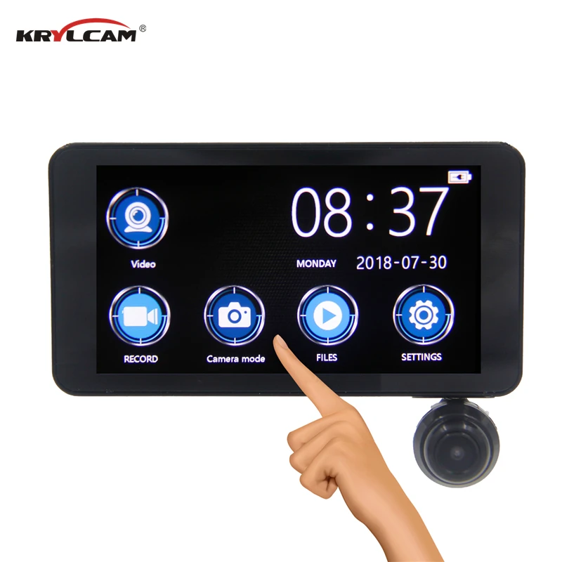 Krylcam H11 3 камеры объектив 4 0 InchTouch экран Dash камера двойной с камерой заднего вида
