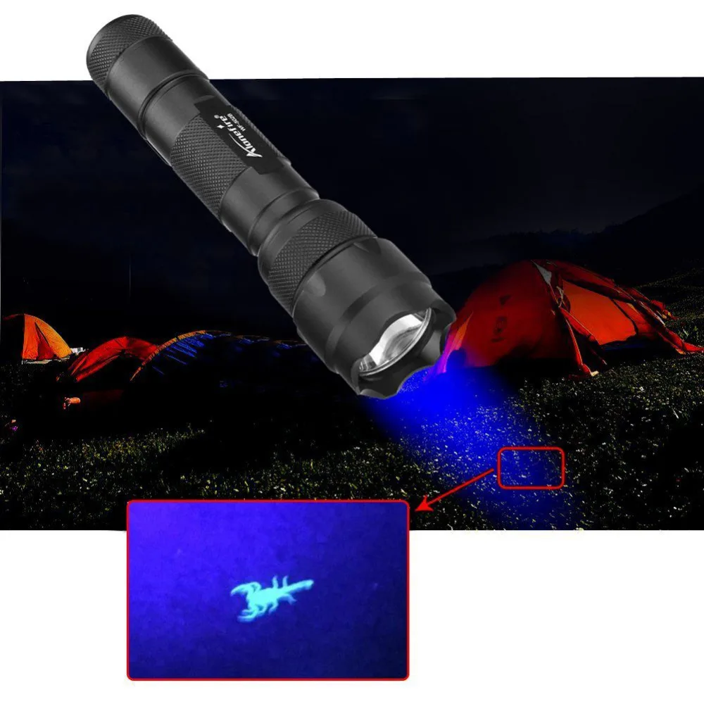 ALONEFIRE 502b 395-400nm Высокая мощность УФ светодиодный вспышка светильник руды id Деньги
