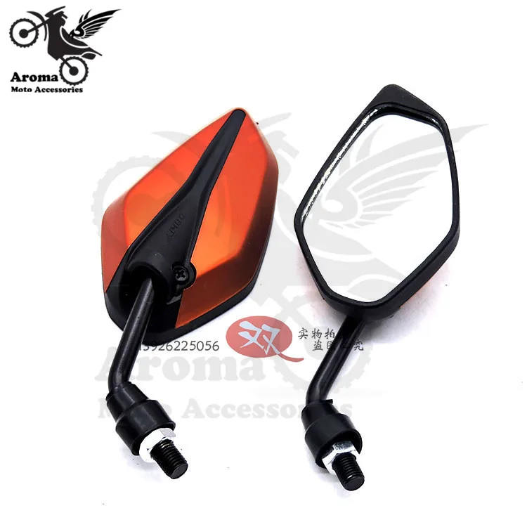 Боковое зеркало заднего вида для скутера 10 мм 8 9 цветов на выбор|motorcycle side mirror|side