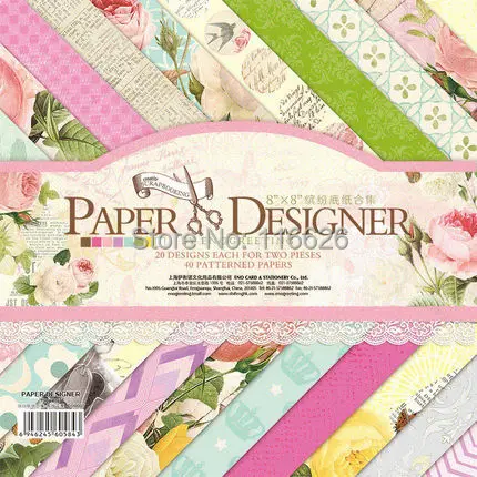 40 листов/партия набор книг с цветочным узором | Дом и сад