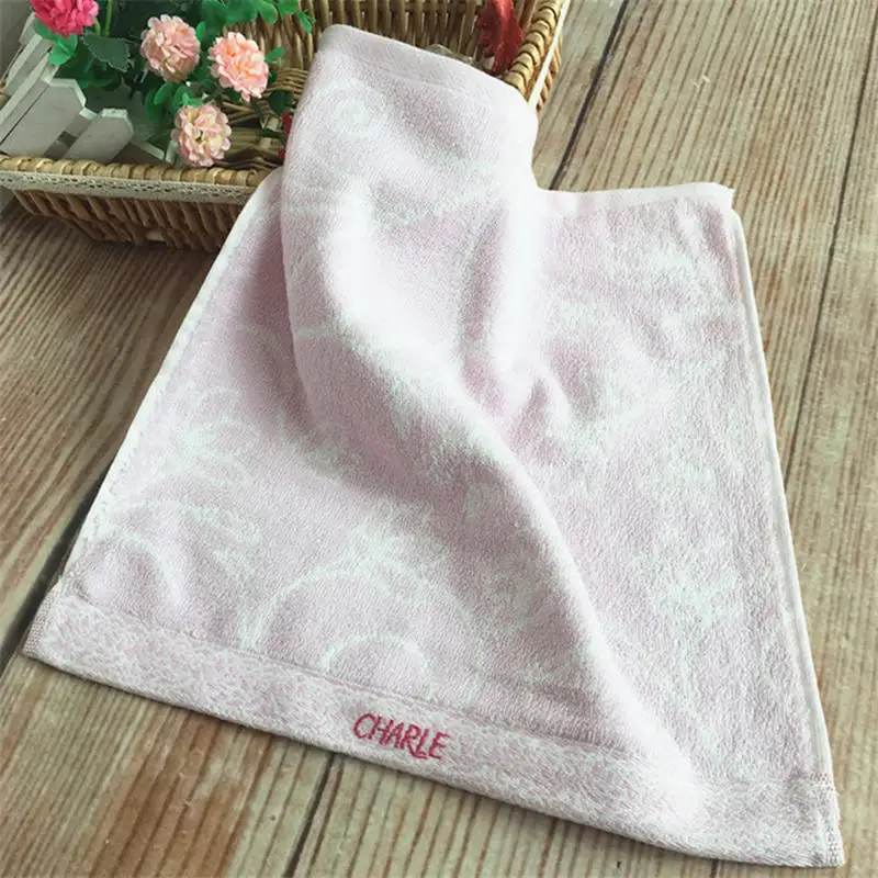 pink Дисней хлопок Микки Минни платок дети мультфильм полотенце путешествия водопоглощающее полотенце мягкое лицо полотенце для рук подарок 35x35 см - Цвет: pink