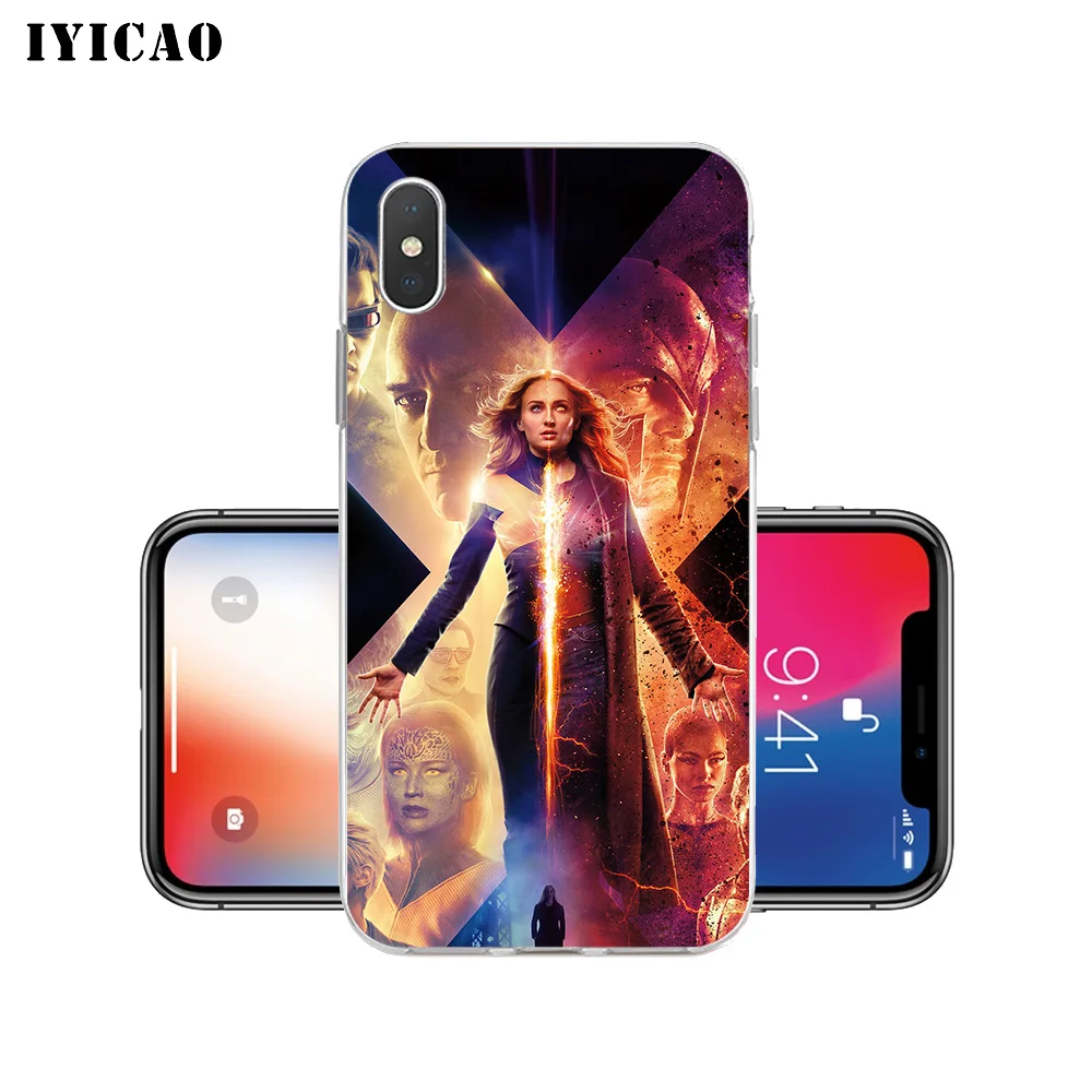 IYICAO X Men Dark Phoenix movie Мягкий силиконовый чехол для телефона iPhone XR XS MAX 6 6s 7 8 Plus 5 5S SE TPU