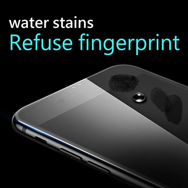 Закаленное стекло для защиты экрана NYFundas 4D изогнутая 9H Защитная пленка iPhone 7 Plus 8X10