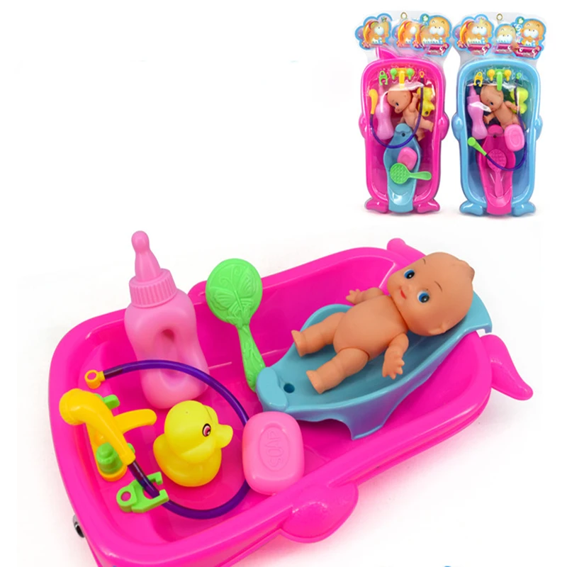 

1 Set bathed Toy Children DIY Pretend bathe Role Play parent-child interaction Toy Kids Educational Toys for Children gift