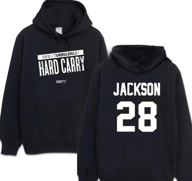 Got7 новый альбом летный журнал Жесткий носить имя члена печати пуловер толстовки