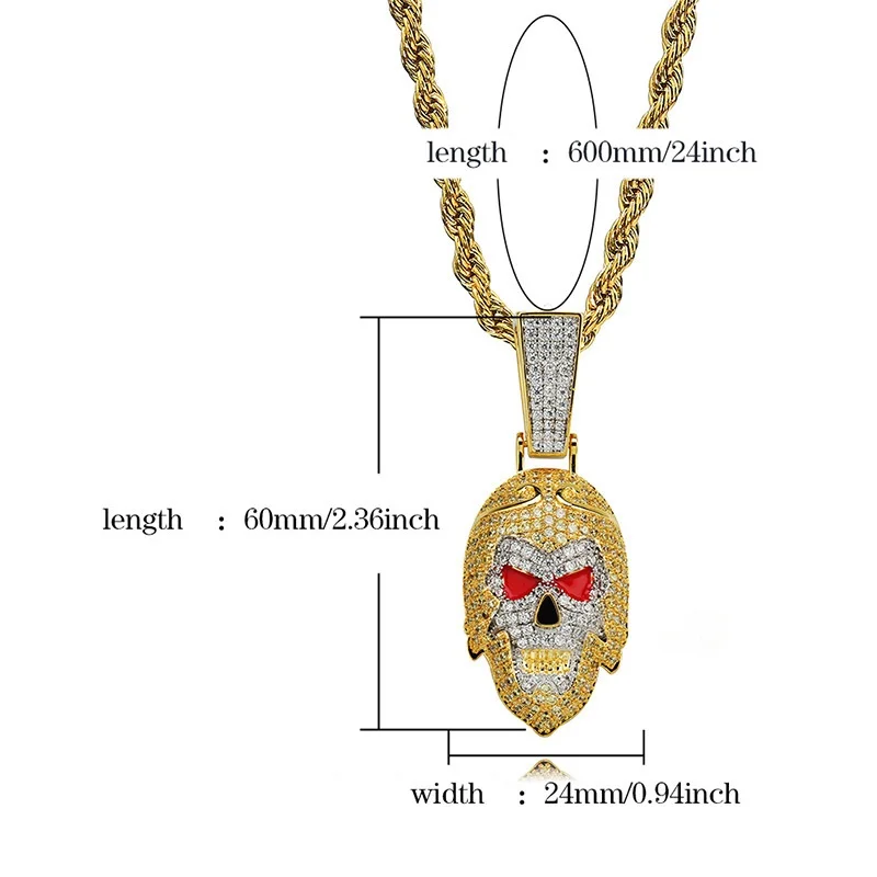 Новый заказ путешествие к западу фигурки кулон ожерелье мужские Iced Out Шарм