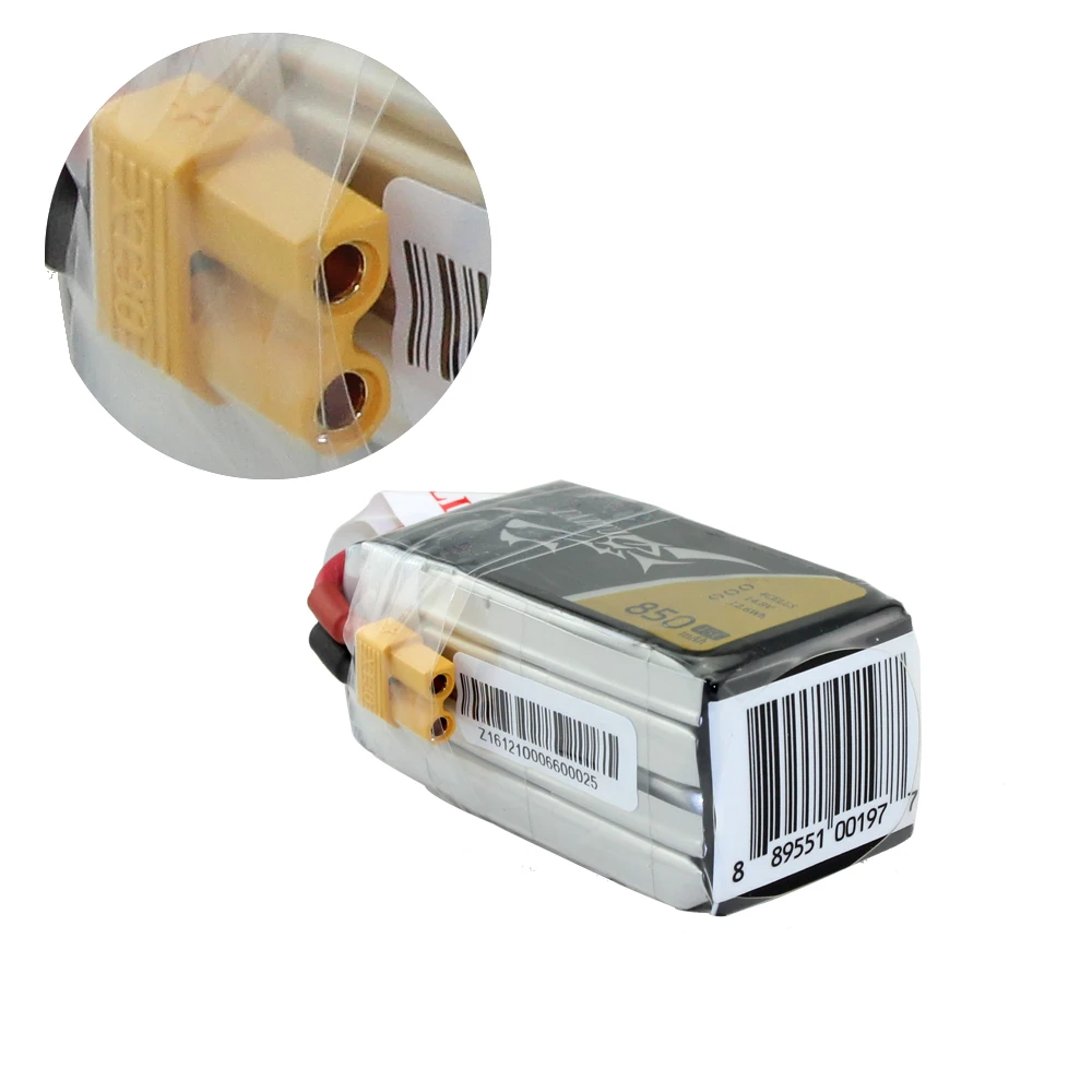 2 шт. аккумуляторная батарея tantu 3 S 850 мА/ч 75C 11 1 В разъем XT30 58 мм * 29 21 FPV рамка Дрон