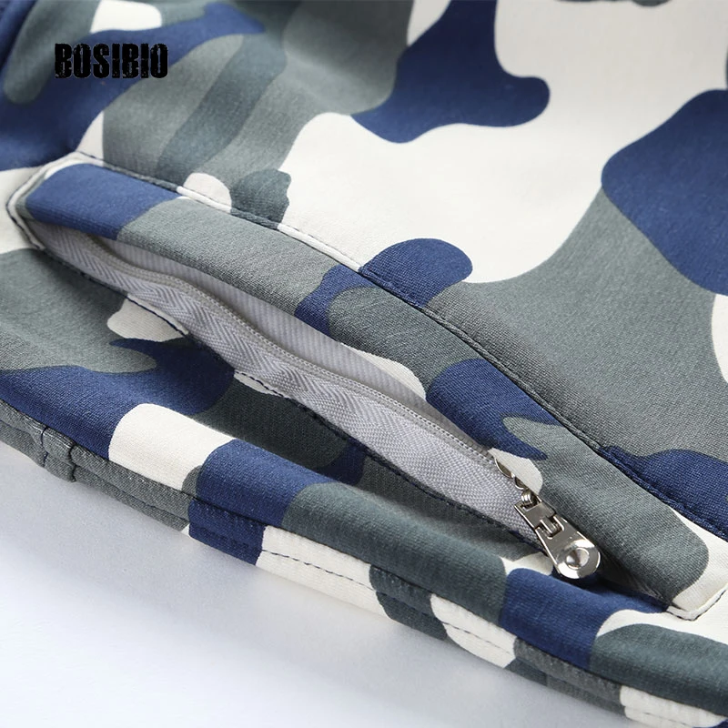 Большие размеры мужские камуфляжные джоггеры 2017 весенне осенние брюки с