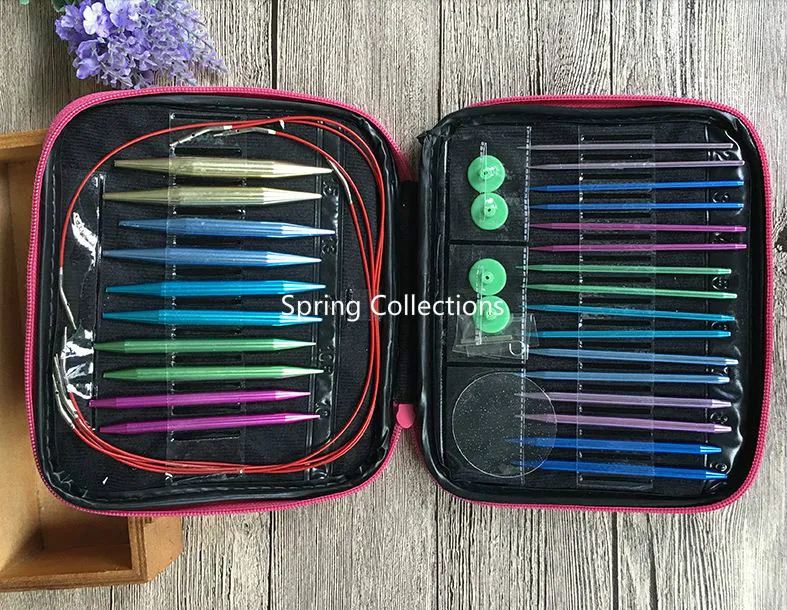 26 шт./компл. алюминиевая сменная быстрая круглая вязальная игла набор колец