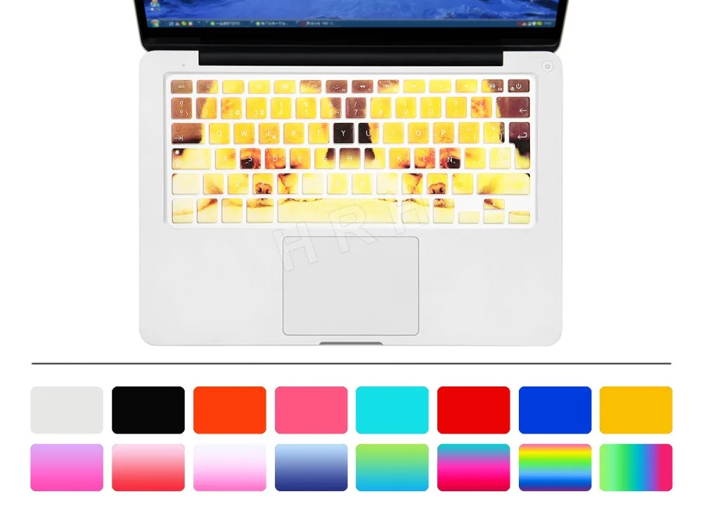 Чехол силиконовый для клавиатуры защитная накладка на клавиатуру MacBook Pro Air 13 15 17