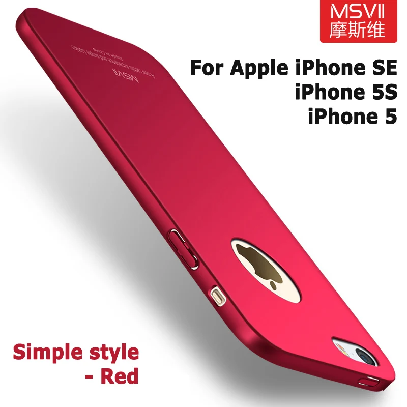 Чехол Msvii для чехла iPhone 5S, тонкий роскошный матовый чехол для Apple iPhone SE, чехол из жесткого поликарбоната для iPhone 5 se 5se iPhone5, чехол s