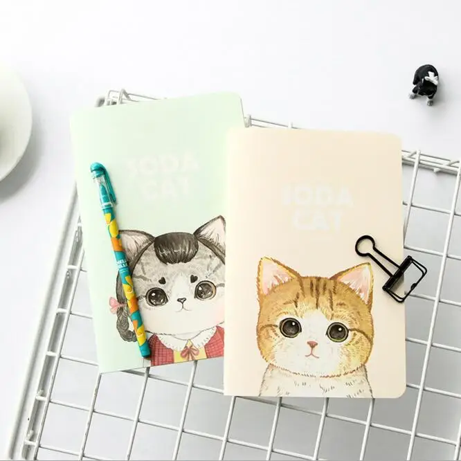 Блокнот Карманный Kawaii с животными кошками ежедневник записная книжка офис