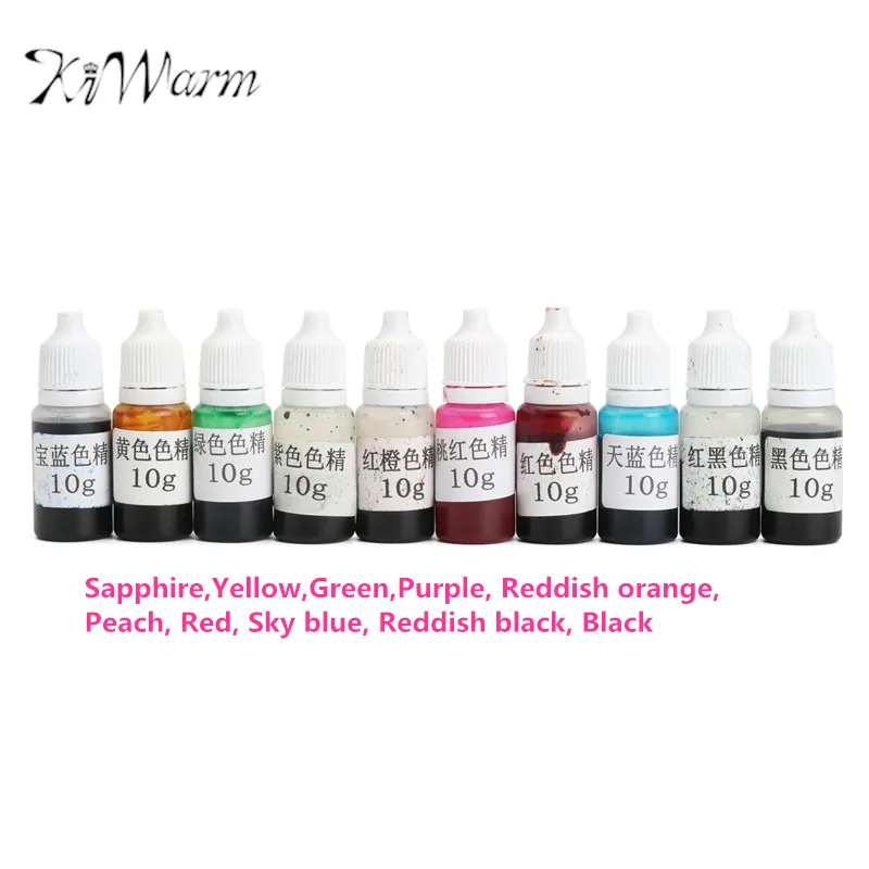 Пигмент KiWarm для эпоксидной смолы 10 шт. искусственная эпоксидная смола пигмент