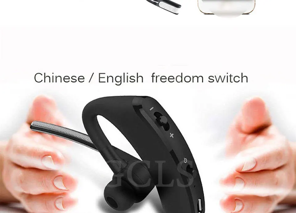 FGCLSY V8S, деловые bluetooth-наушники, беспроводная гарнитура, громкая связь с микрофоном, автомобильный Bluetooth, ушной крючок, наушник для iPhone XR 7 6S