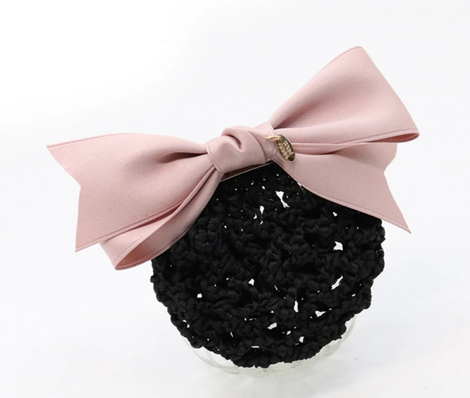 Модный женский бант-галстук с камнями и цветами на зажиме для волос в форме сетки для длинных волос.