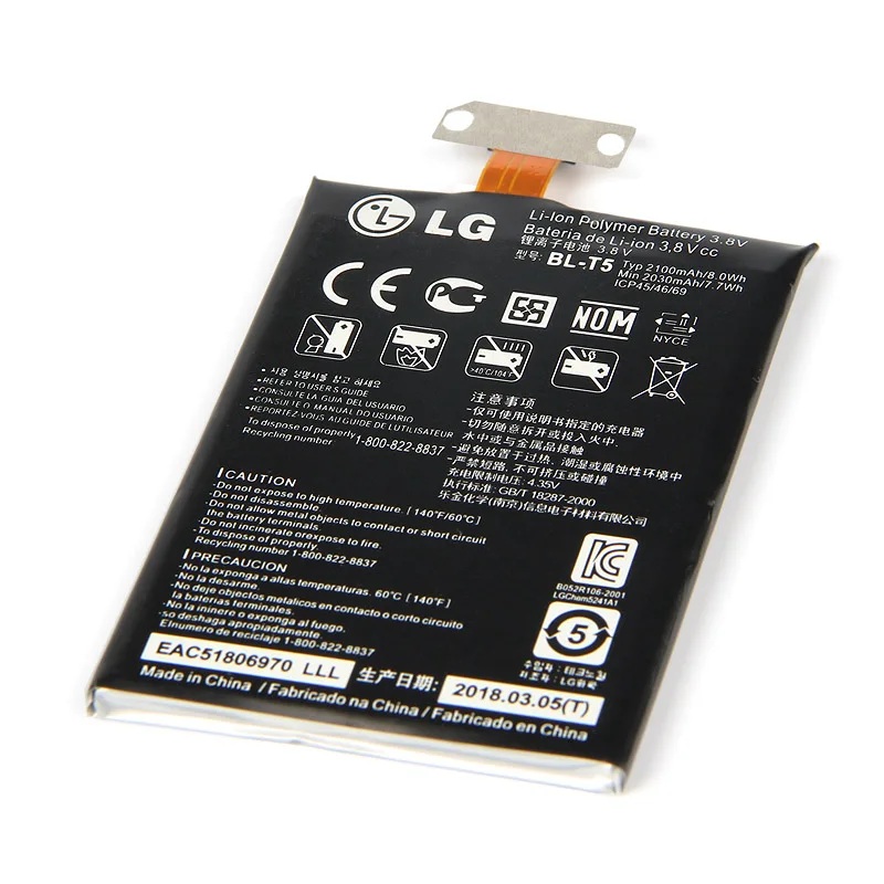 Новый оригинальный BL T5 батарея для LG Google Nexus 4 E960 Optimus G E970 E973 F180 LS970 E975 BLT5|bl-t5 battery|battery