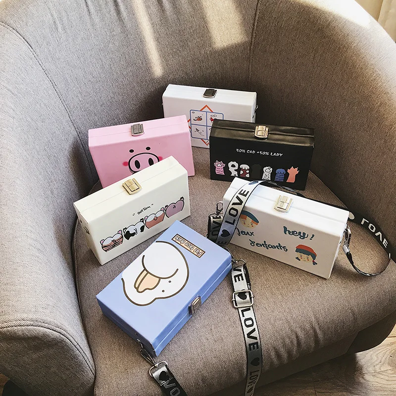 

Женская сумка-клатч Harajuku, с широким плечевым ремнем, с животным принтом