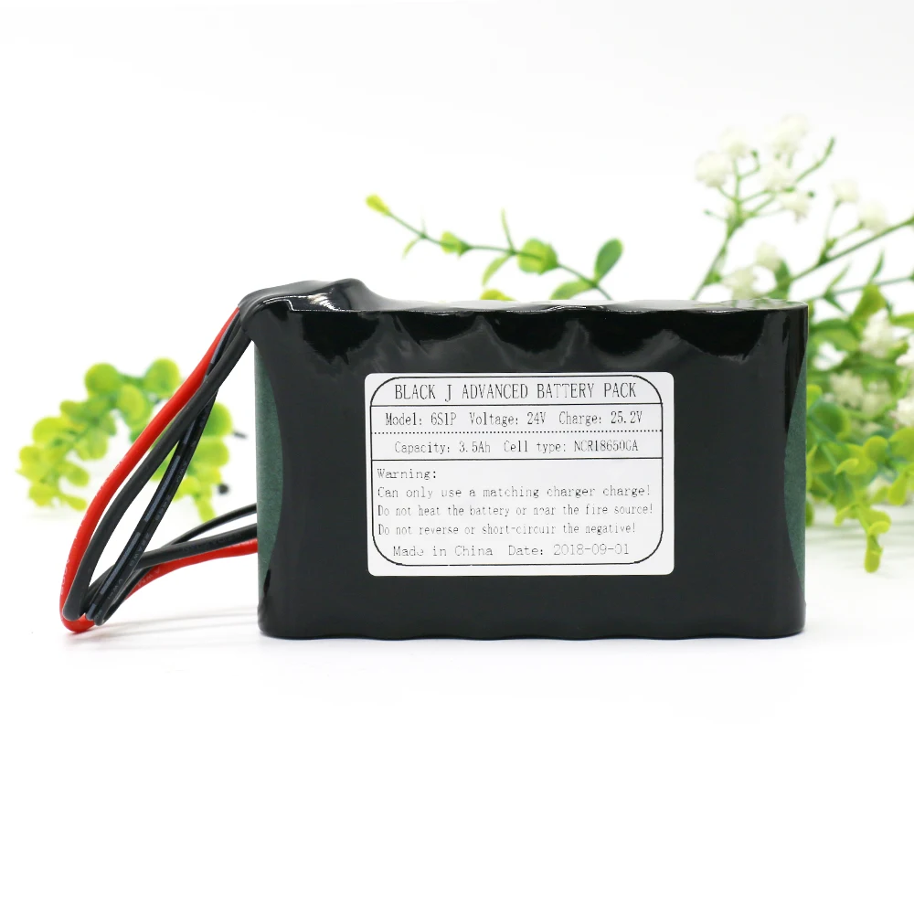 

KLUOSI 24V Battrey 6S1P 25,2 V 3500mAh NCR18650GA литий-ионный аккумулятор с 20A сбалансированными BMS для электрического мотора велосипеда скутера