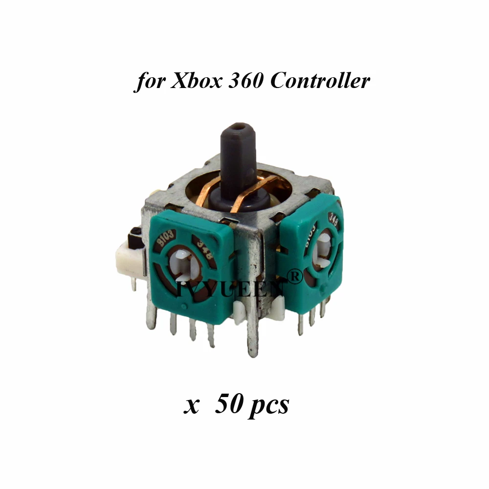 XBOX 360 50 pcs IVYUEEN 50 шт. 3D джойстик Джойстик для playstation 4 PS4 Pro тонкий контроллер рокер для XBox One 360 аналоговые сенсорные палочки - Цвет: XBOX 360 50 pcs