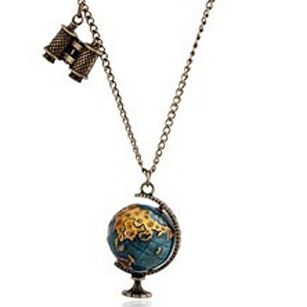 Горячее предложение Уникальные ретро Винтаж бронза Цветной Глобусы телескоп