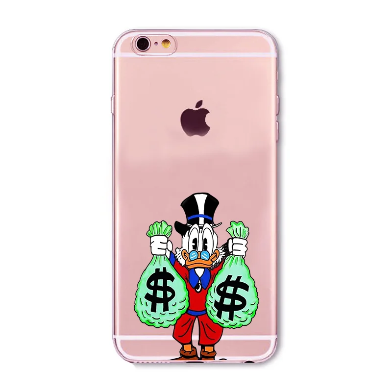 Воин Монополия доллара Mr Mobbin чехол для iPhone X XS Max XR 8 SamsungS7 S8 S9 прозрачный мягкий