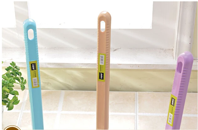 1 шт творческие ложки с длинной ручкой для туалетной щетки Пластик Чистящая Щетка