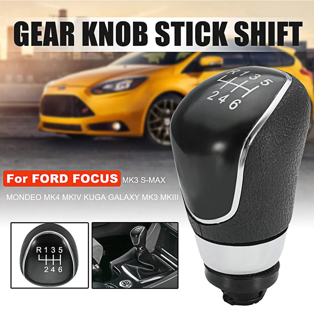 Ручка переключения передач 6 скоростей совместимая с Ford Focus Mk2 Mk3 Fiesta Mk7 C Max B Mondeo Galaxy