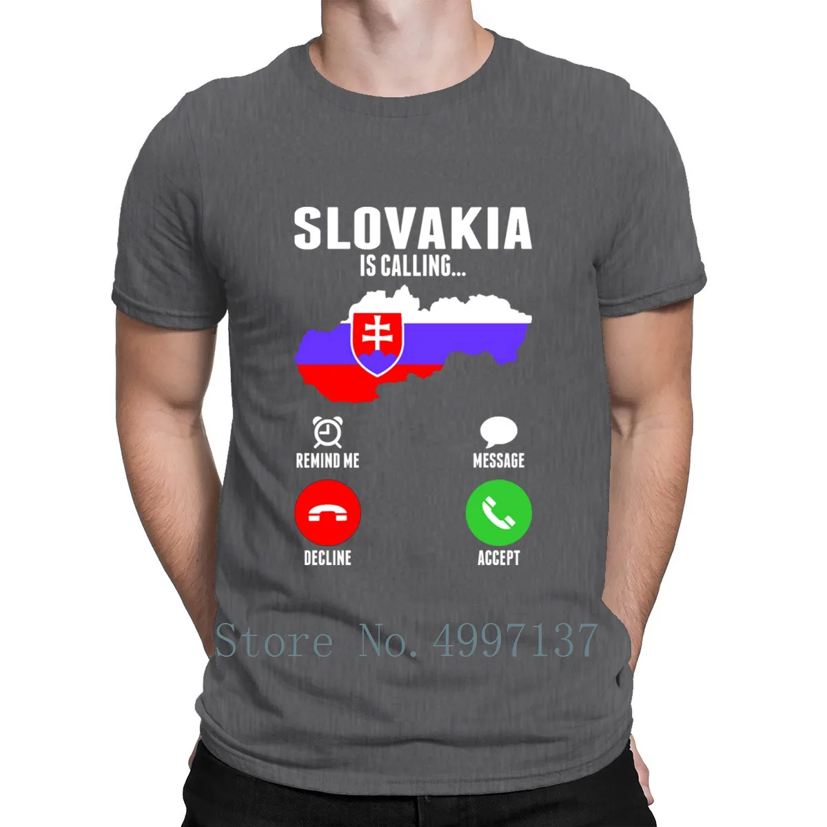 Мужская свободная футболка с принтом летняя Базовая в европейском стиле Voice Is Call