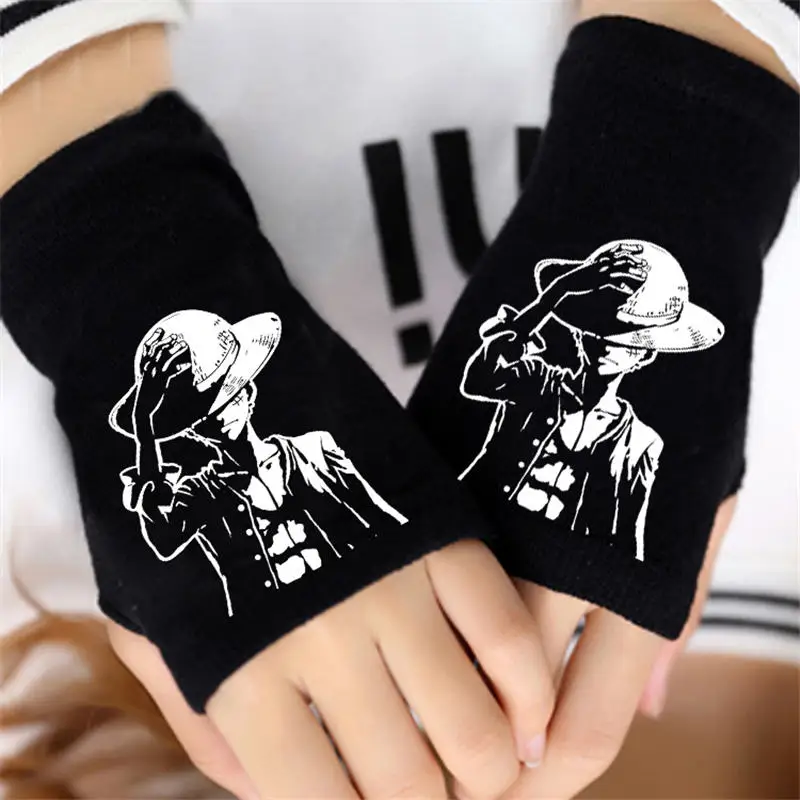 13 видов мультяшных перчаток одна штука модель рисунок обезьяны D Luffy Nami теплые