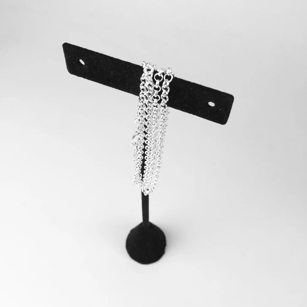 Серебряное круглое ожерелье с цепочкой модное ювелирное изделие трендовые