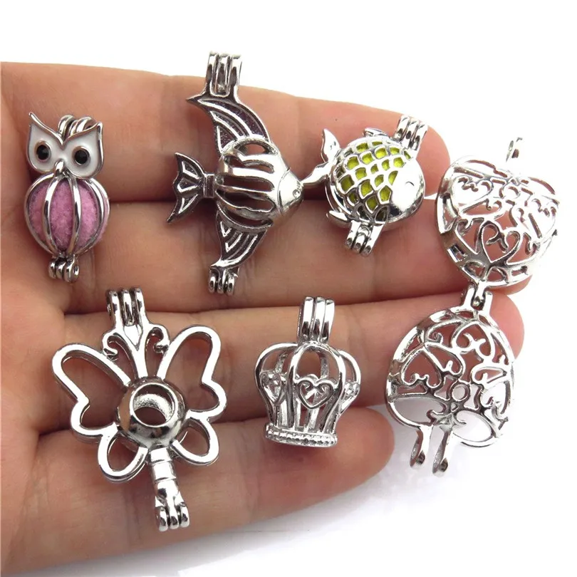 1X Butterfly Cross Dog Locket Oyster Pearl Beads Cage Party Jewelry Girl Boys Best Gift | Украшения и аксессуары