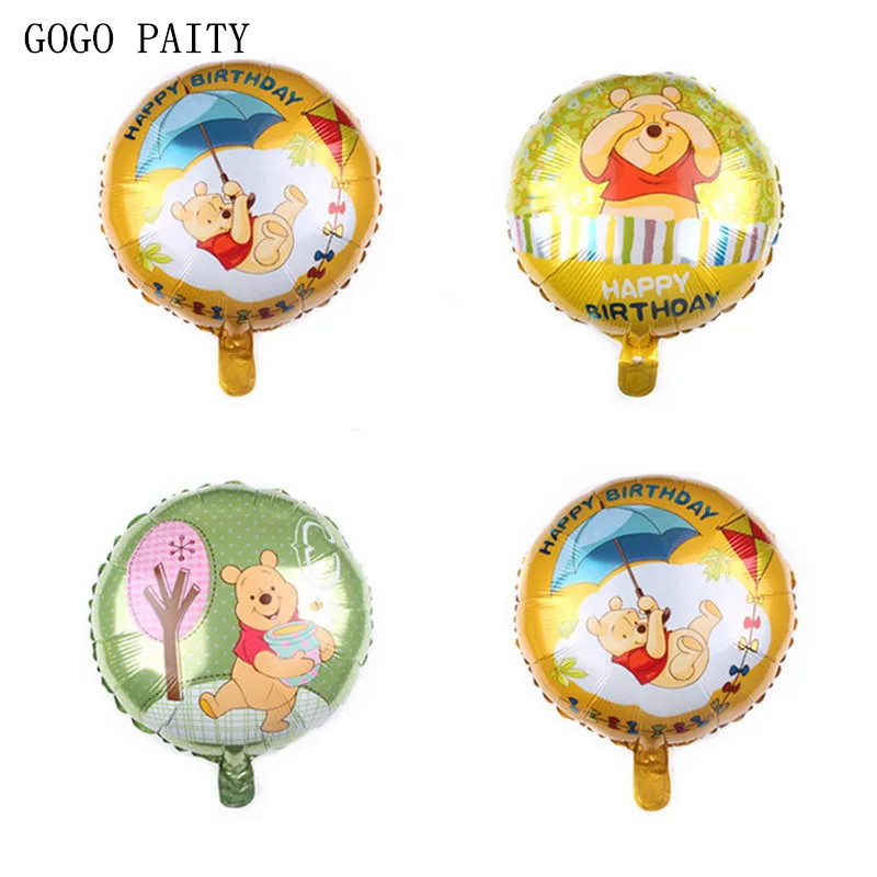 GOGO PAITY новые 18 дюймовые круглые алюминиевые шары в форме медведя праздничные