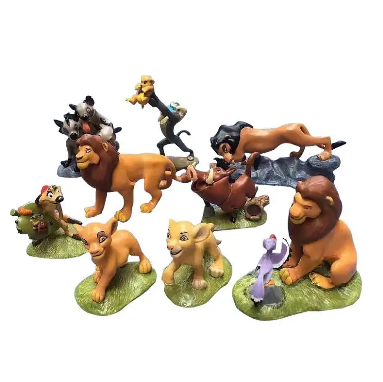 9pcs/Set The Lion King Action Figure Toys Animal Lion Figurine Doll Toys Simba Nala Timon Model Classic Toys