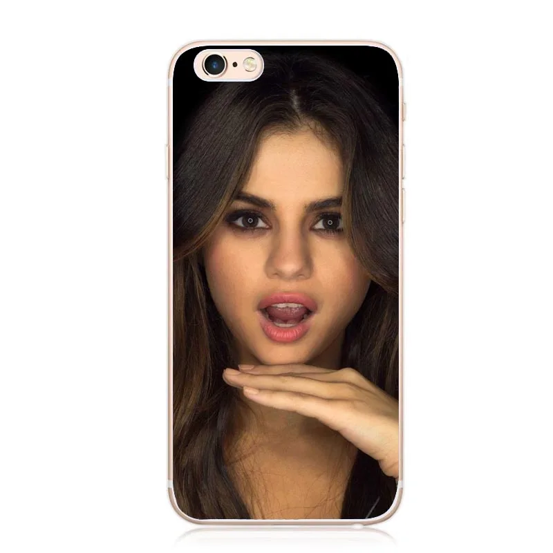 Прозрачный чехол для мобильного телефона Selena Gomez iPhone5s SE 6 6SPlus 7 7Plus 8 8Plus X популярный