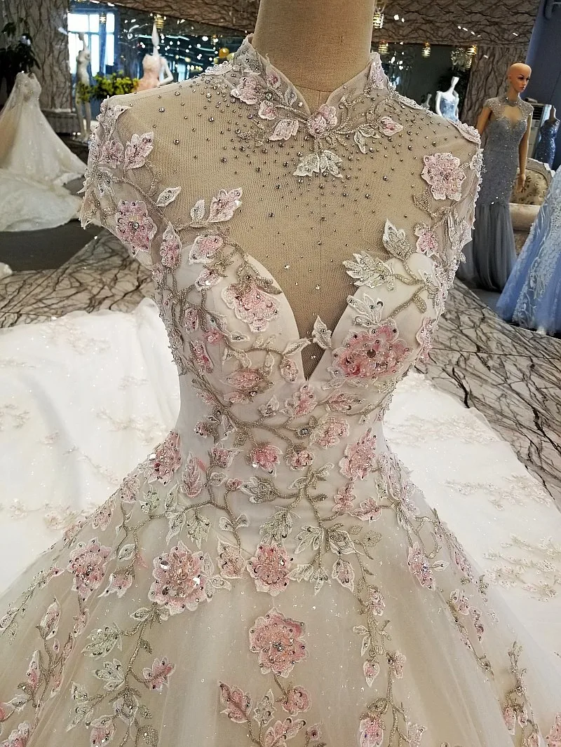Роскошные вечерние платья с кружевными цветами 2020 vestido de festa vestidos fiesta largos elegantes gala