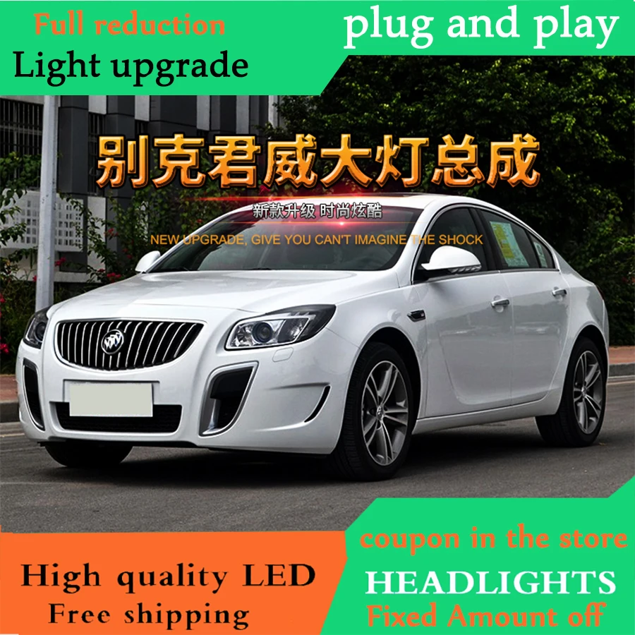 Автомобильный Стайлинг для Buick Regal фары Opel Insignia 2009 2013 головная лампа led DRL передний