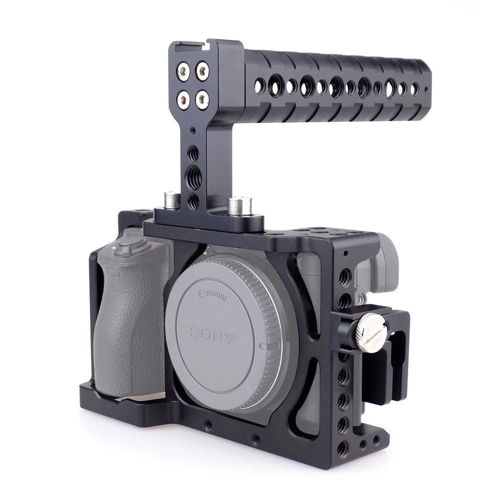 MAGICRIG DSLR камера клетка с верхней ручкой+ HDMI кабель зажим для sony A6400/A6000/A6300/A6500 для крепления микрофона монитора вспышки