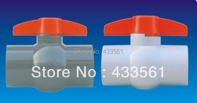Шаровой кран из ПВХ размер 3/4 дюйма для водопроводной трубы 10 шт.|pvc ball valve|ball valve3