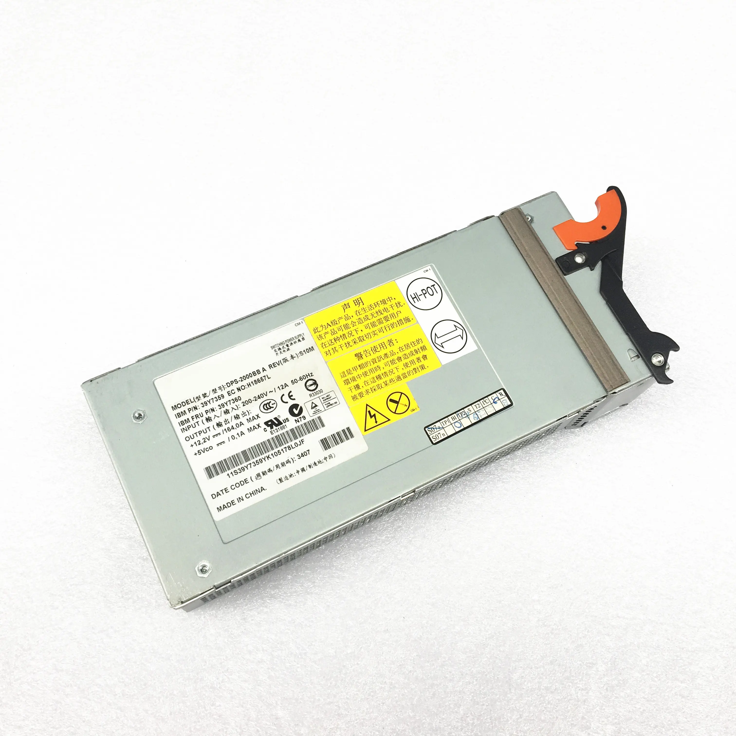 Строгий тест DPS-2000BB Сервер питания 39Y7359 39Y7360 74p4452 74p4453 12 В 164A 2000 Вт импульсный источник питания