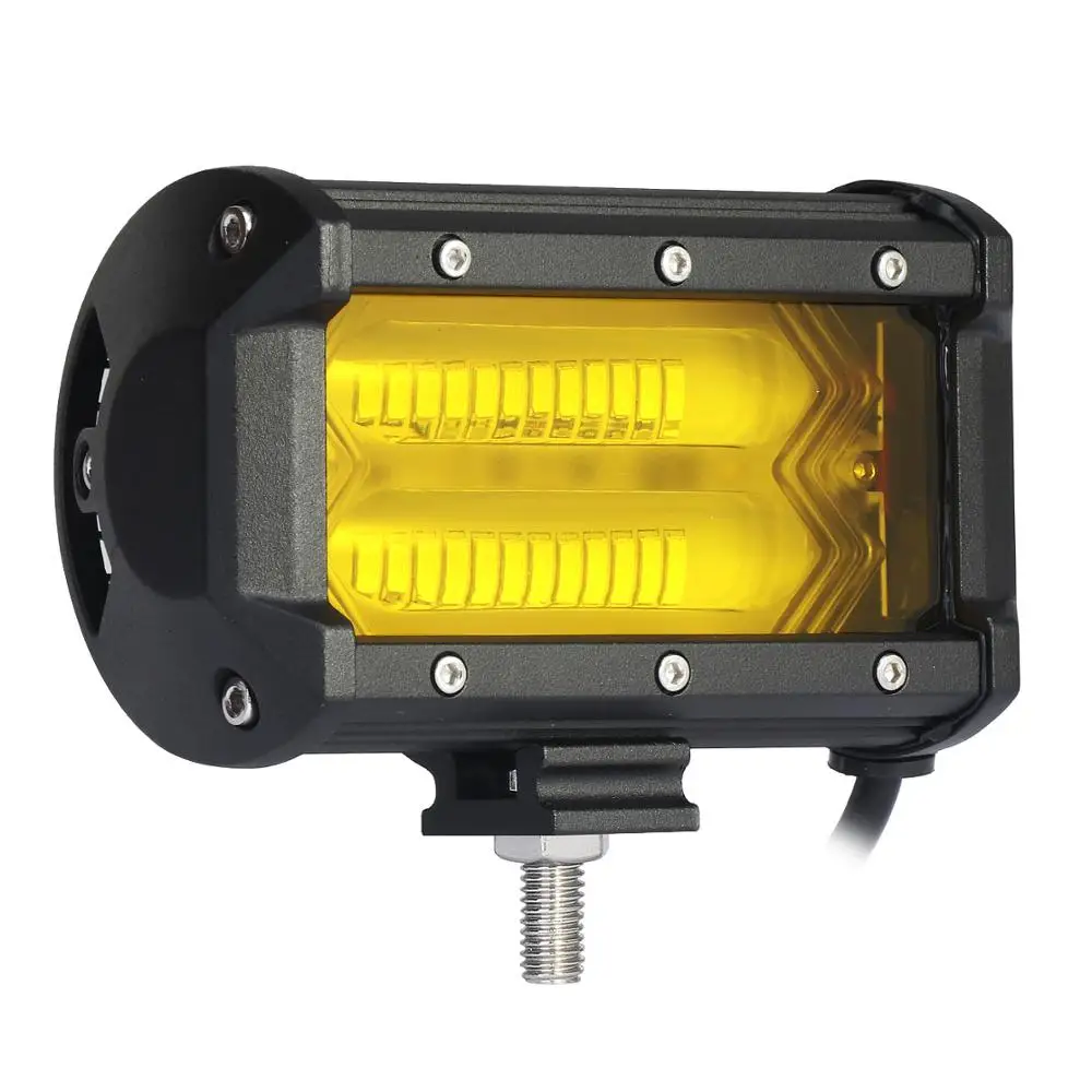 LYKAS Led бар 5 дюймов 72 Вт внедорожный рабочий свет для грузовиков 4x4 4WD SUV ATV 3000K 6000K