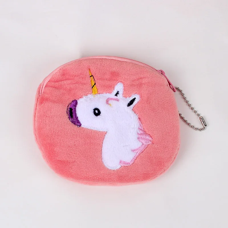 Горячая Распродажа Kawaii Мультфильм Человек-паук/единорог Детский плюшевый Кошелек для монет на молнии кошелек для девочек и женщин подарок