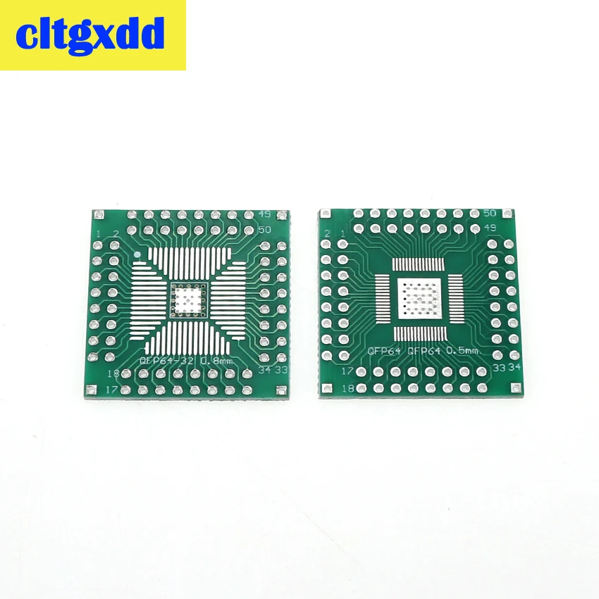 Cltgxdd 5 шт. QFP 32 40 48 56 64 SMT к DIP64 Адаптерная пластина 0 5/0 8 мм Шаг универсальная плата PCB