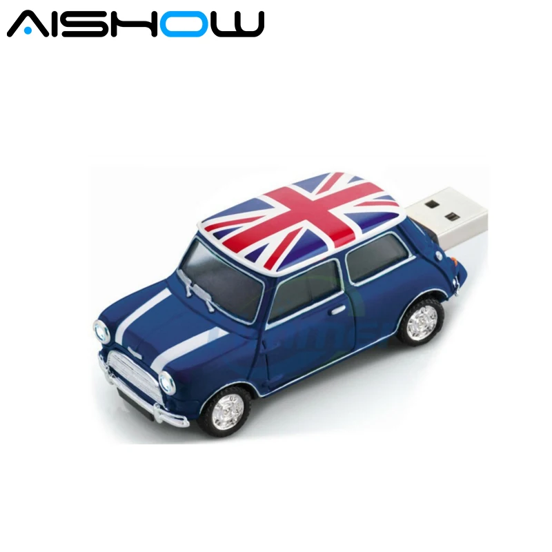 Креативных U диск 8 Гб оперативной памяти 16 встроенной 32GB USB Mini cooper милый мини авто