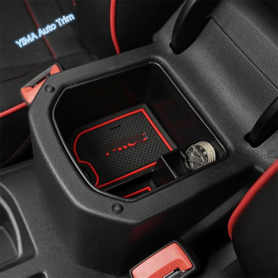 Lapetus Armrest Box Secondary Storage Pallet Container Phone Case Holders Cover Kit For Volkswagen T-Roc 2018 - 2021 Black | Автомобили и