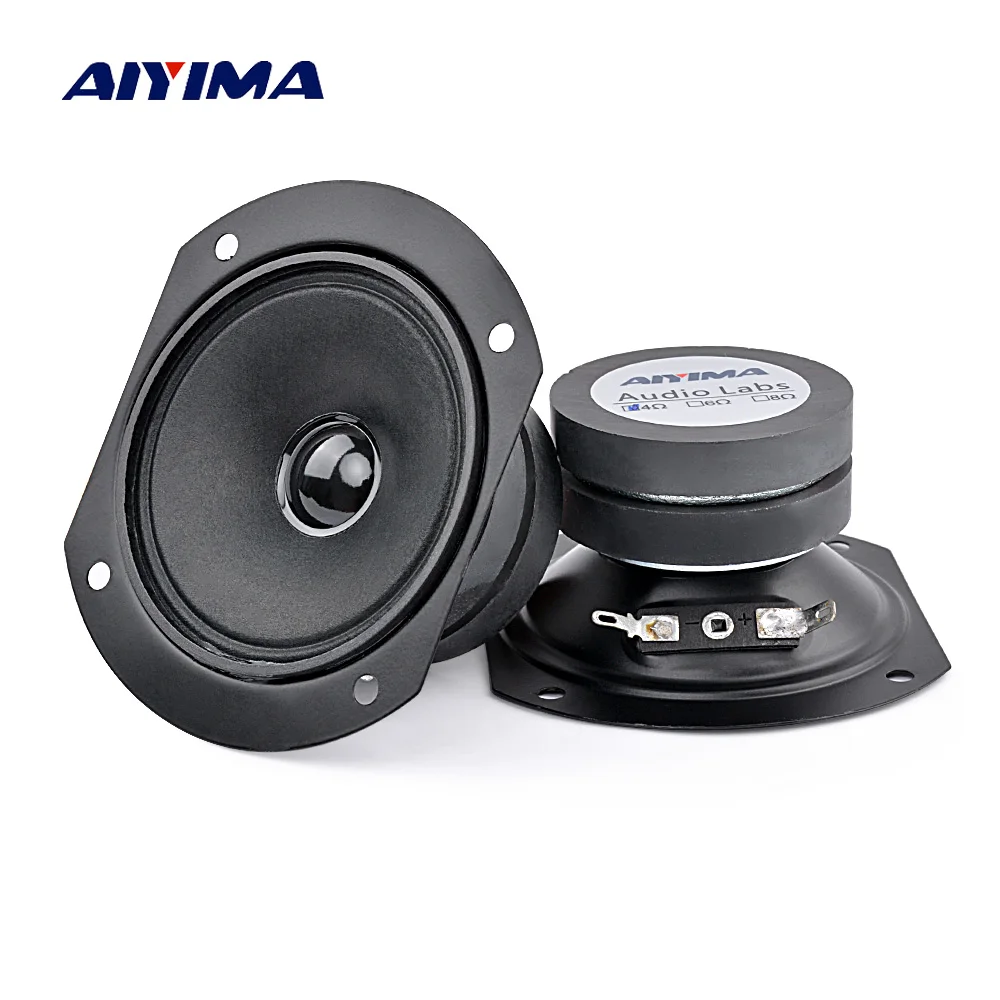 AIYIMA 2 шт. мини аудио портативный динамик s 4Ohm 15 Вт полный спектр Altavoz DIY для