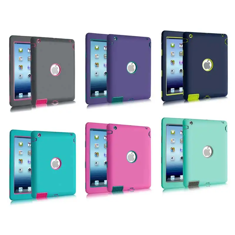 Повседневная детская безопасная Силиконовая задняя крышка для Apple iPad 2/3/4 детский